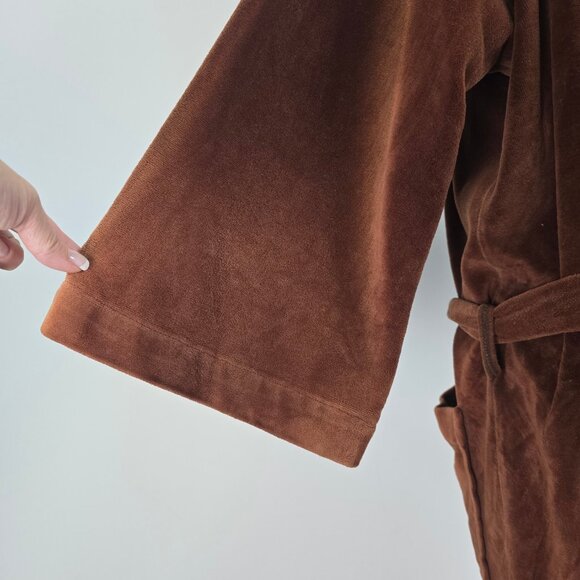 Vintage Christian Dior Monsieur Brown Bathrobe Size L - Picture 9 of 12